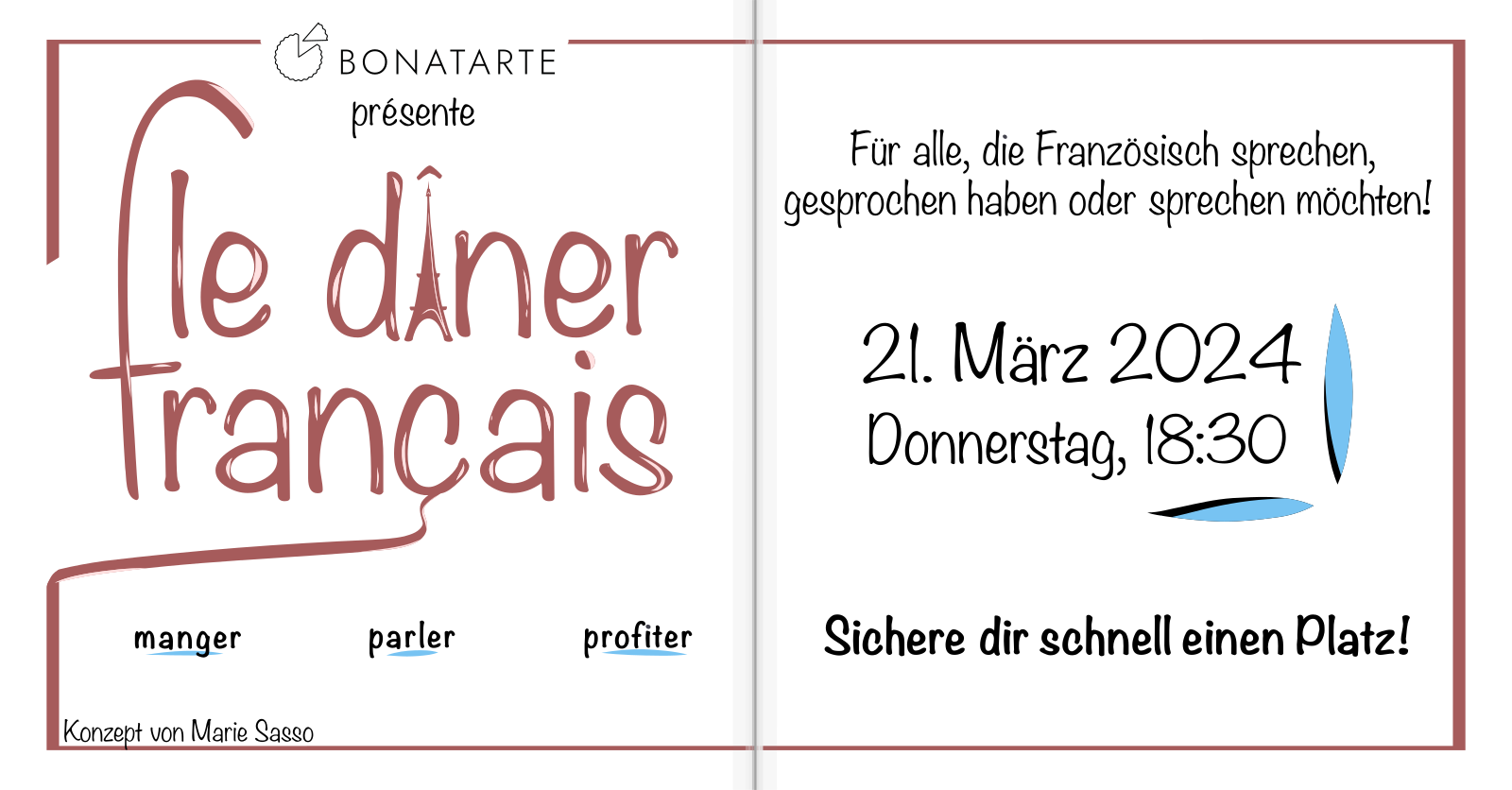 LinkedIn Post Le Dîner Français n°1 am 21.03.2024