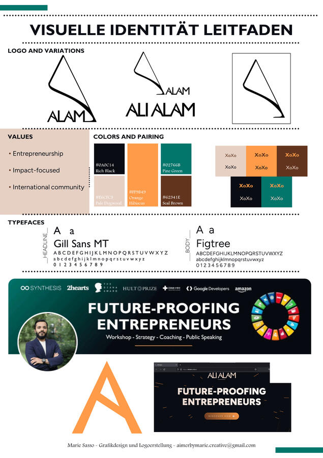 Ali Alam Leitfaden One Pager - Marie Sasso 2023