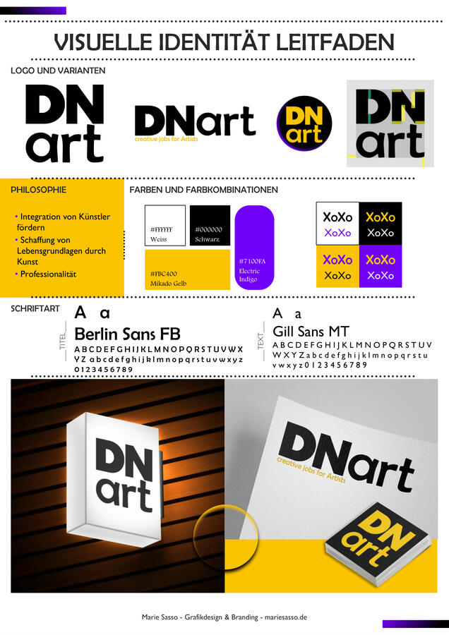 DNArt Leitfaden One Pager - Marie Sasso 2024